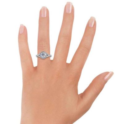 Angela Moissanite Engagement Ring