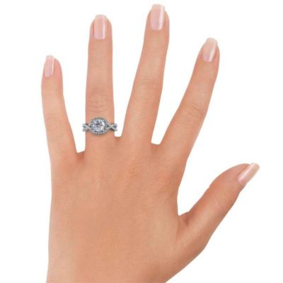 Hailey Moissanite Engagement Ring